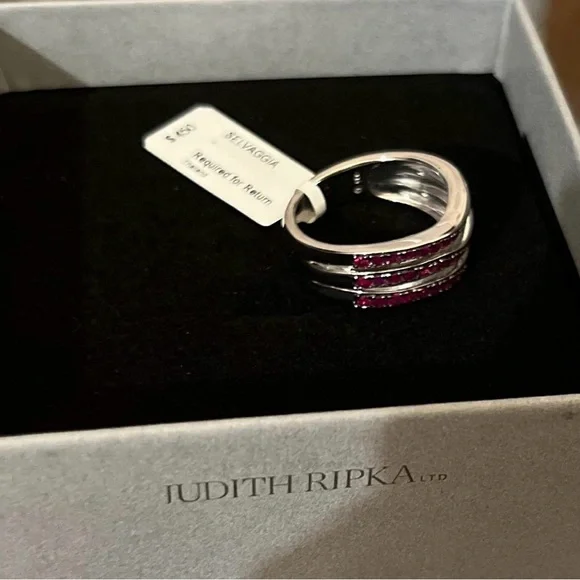 Judith Ripka ruby ring - Picture 4 of 4